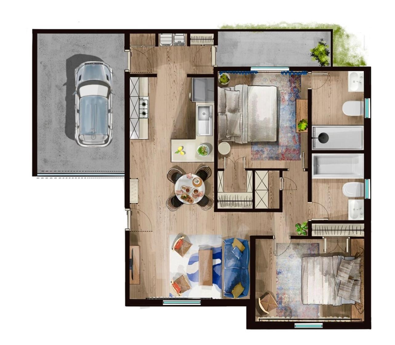Contemporary Townhome Enclosed Garage Wd * Kalispell